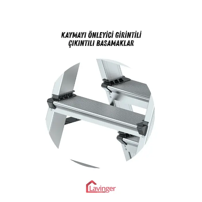 Lüks Alüminyum Çift Çıkışlı Merdiven