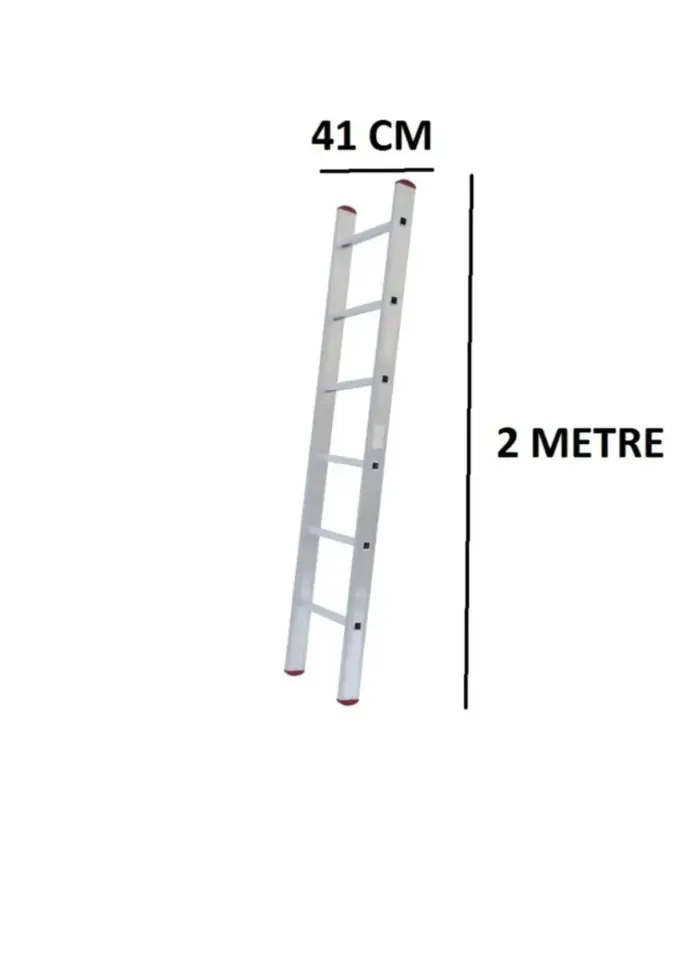 Tek Parça 6 Basamaklı 2 Metre Alüminyum Ptt Merdiven