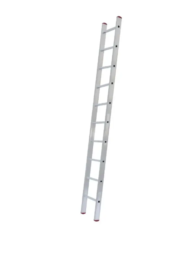 Tek Parça 10 Basamaklı 3 Metre Alüminyum Ptt Merdiven