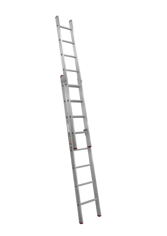 İki Parçalı 8 Basamaklı Sürgülü 2x2.5=5 Metre Alüminyum Merdiven