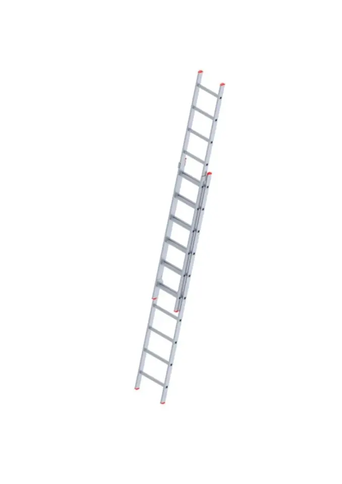 İki Parçalı 10 Basamaklı Sürgülü 2x3=6 Metre Alüminyum Merdiven