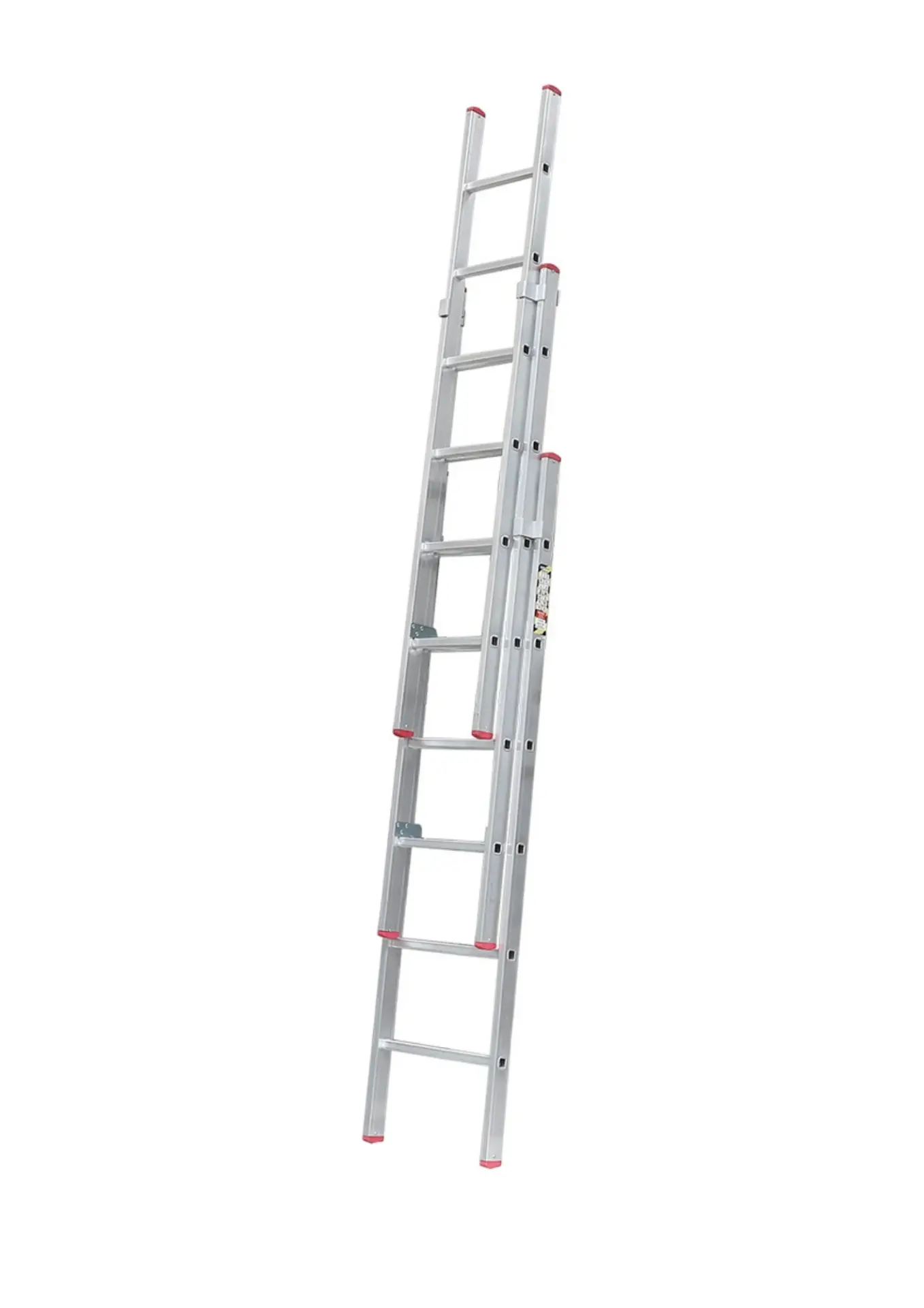 Üç Parçalı 6 Basamaklı Sürgülü 3x2=6 Metre Alüminyum Merdiven