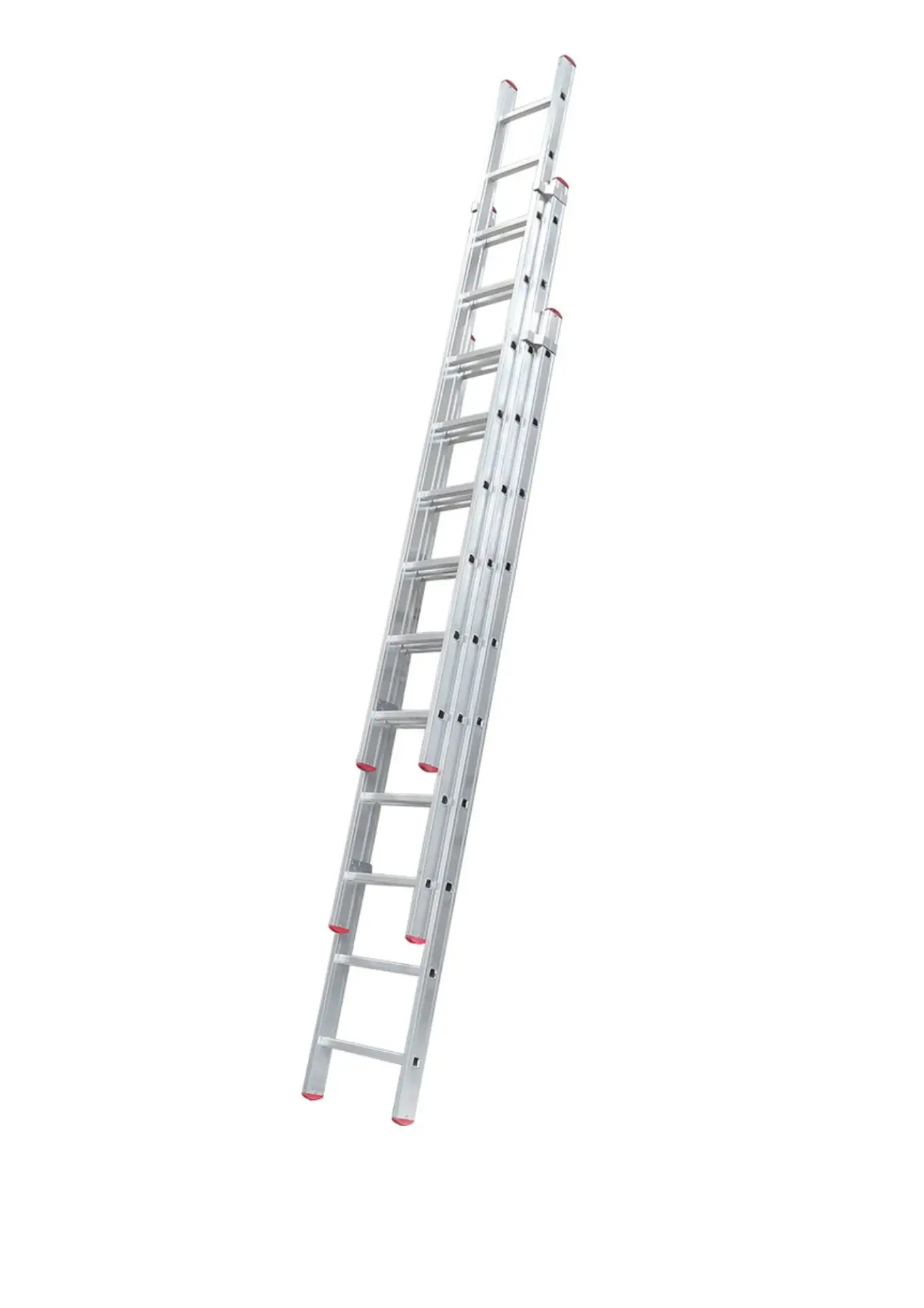 Üç Parçalı 10 Basamaklı Sürgülü 3x3=9 Metre Alüminyum Merdiven