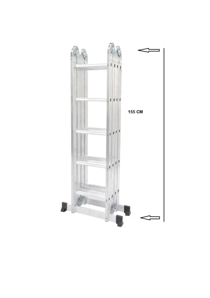 Fonksiyonel Çok Amaçlı Akrobat Merdiven Mekanizmalı 4x5 Merdiven 5.80 Metre