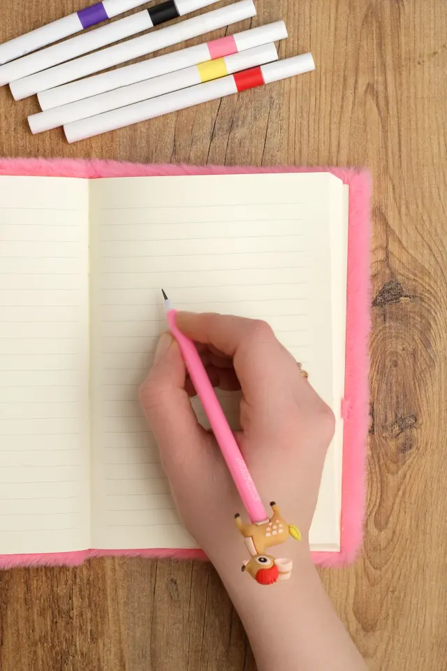 Peluş Hatıra Günlük Anı Defteri Krop Notebook Seri