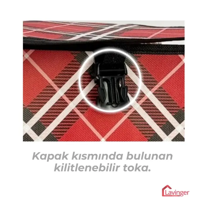 Pazar Arabası Yedek Çantası Taban Suntası Hediye ! Kırmızı
