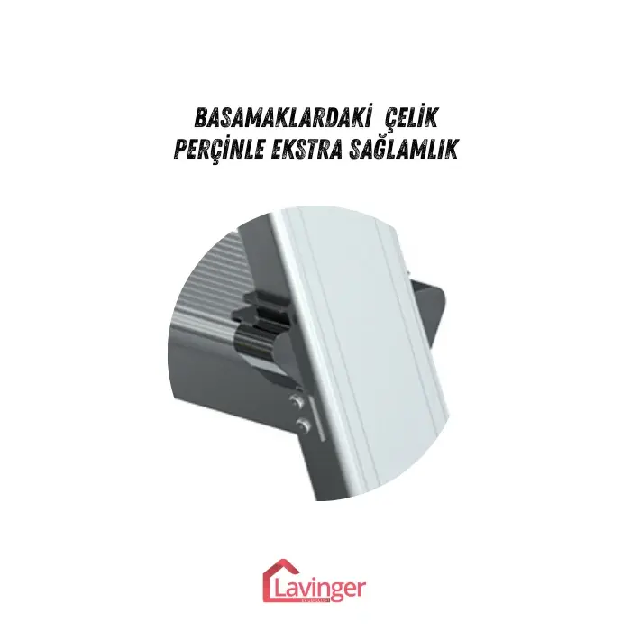 Lüks Alüminyum Çift Çıkışlı Merdiven 5+5