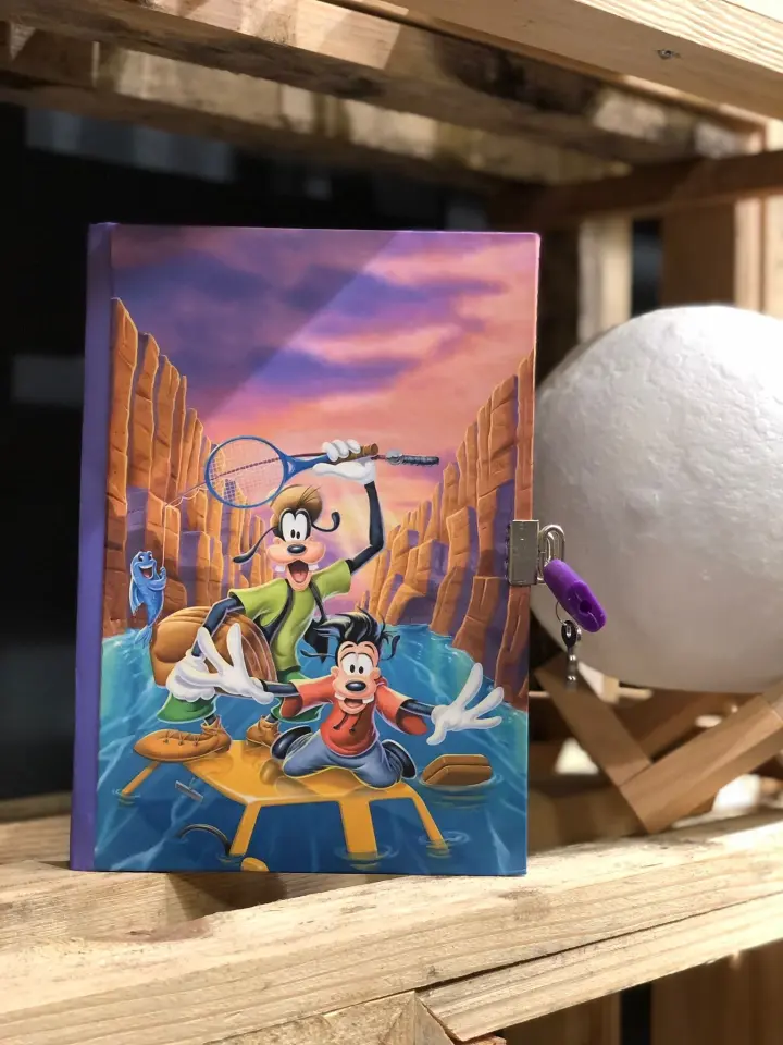 Kilitli Hatıra Günlük Anı Defteri Çizgi Karakterler Yıldız Kids Seri Goofy