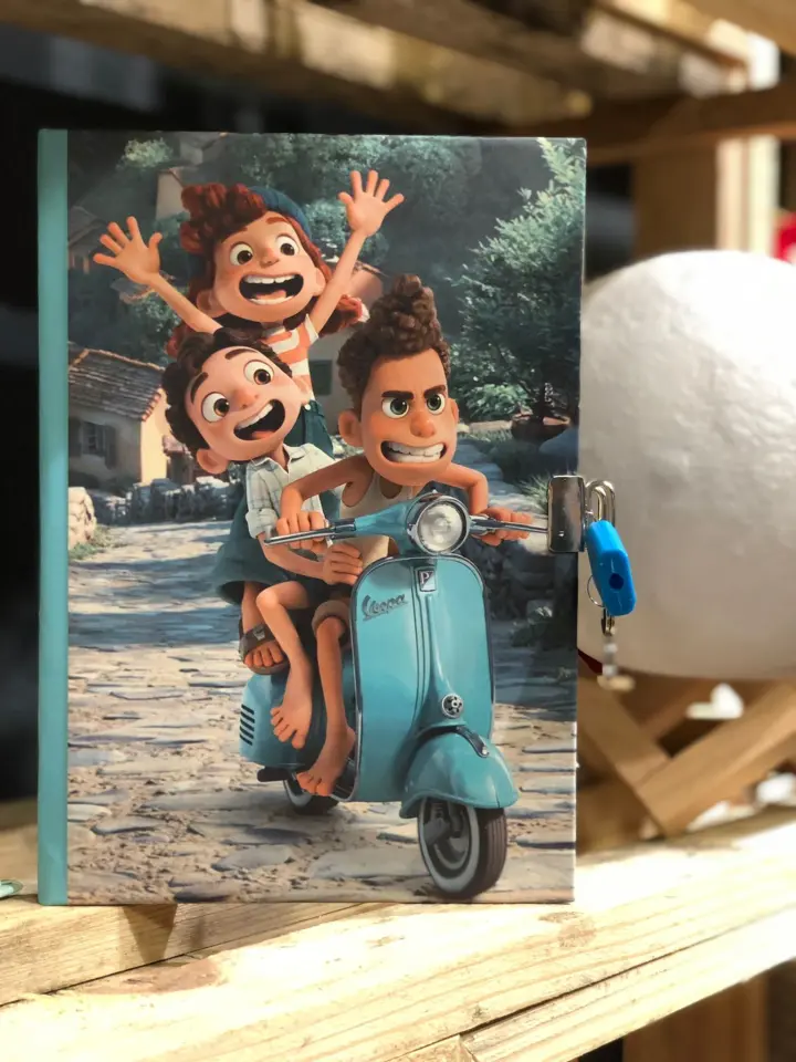 Kilitli Hatıra Günlük Anı Defteri Çizgi Karakterler Yıldız Kids Seri Luca 2