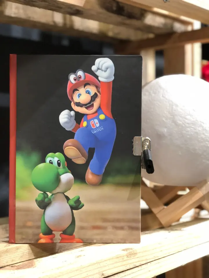 Kilitli Hatıra Günlük Anı Defteri Çizgi Karakterler Yıldız Kids Seri Mario