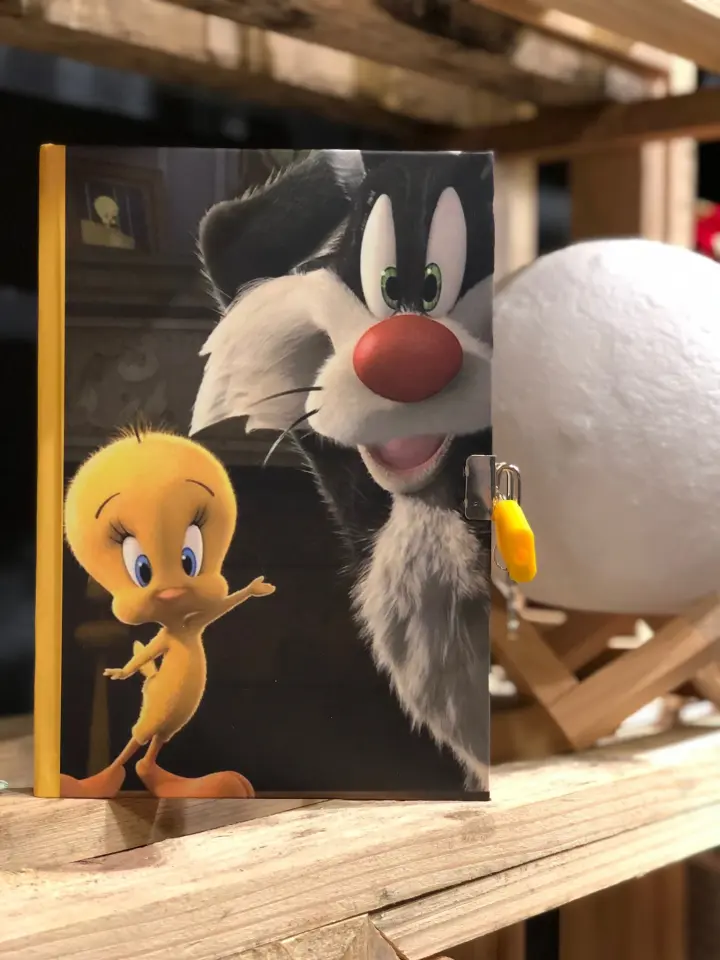 Kilitli Hatıra Günlük Anı Defteri Çizgi Karakterler Yıldız Kids Seri Sylvester