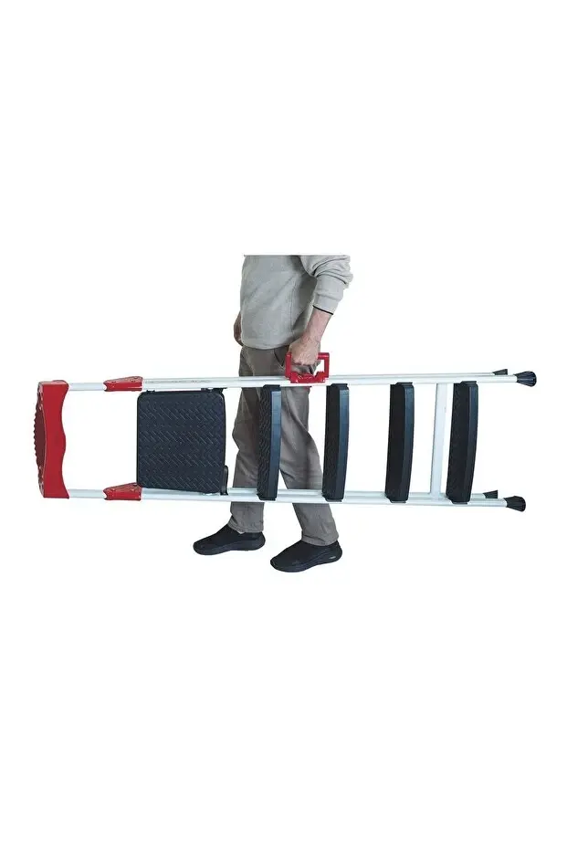 Zigana Elegance Geniş Basamaklı Kolay Taşıma Aparatlı Merdiven Kaliteli Paslanmaz Katlanır 3+1